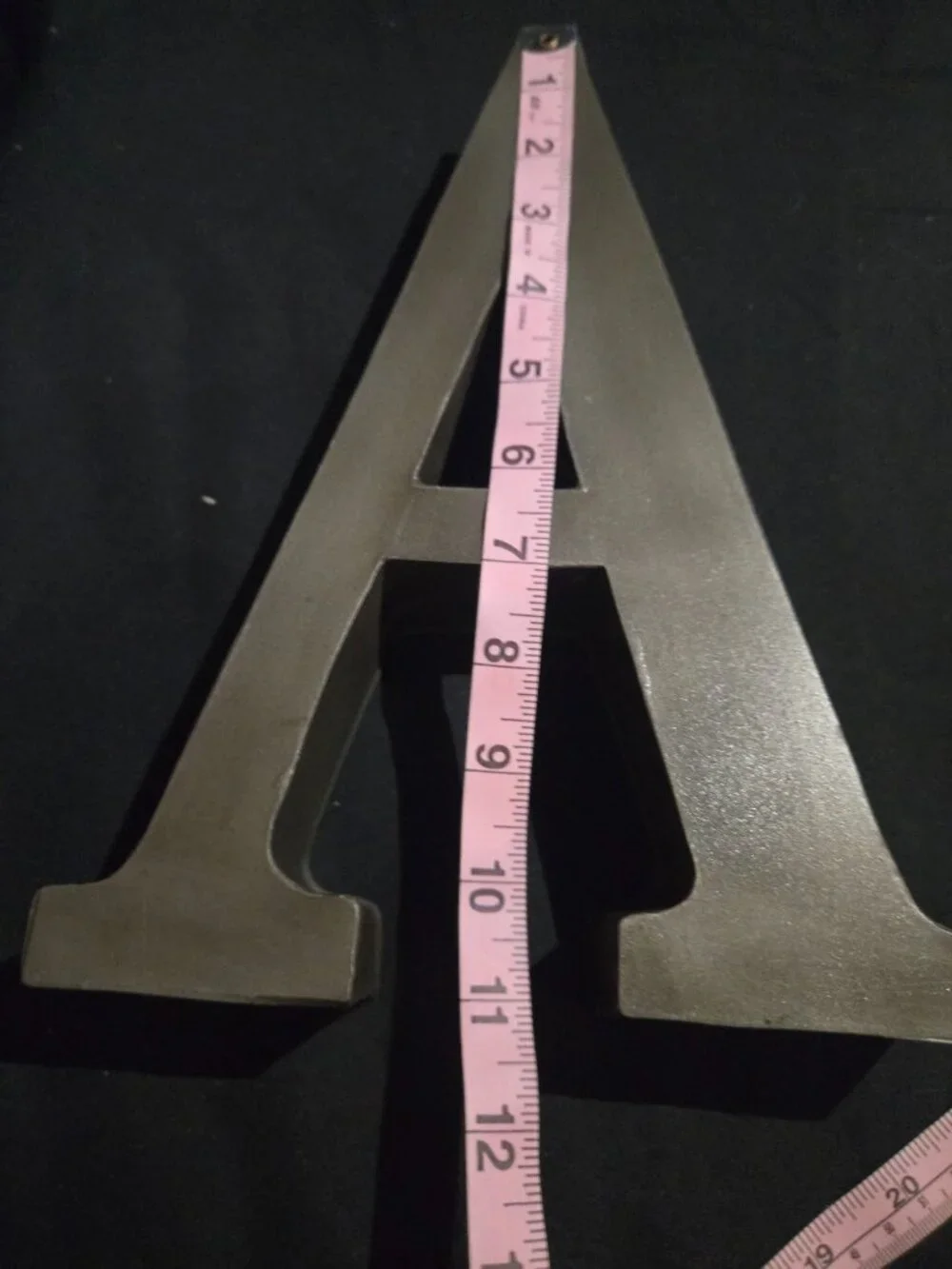 Pottery Barn WASH Metal Wall Letters Bathroom Decor Retired Set of 4